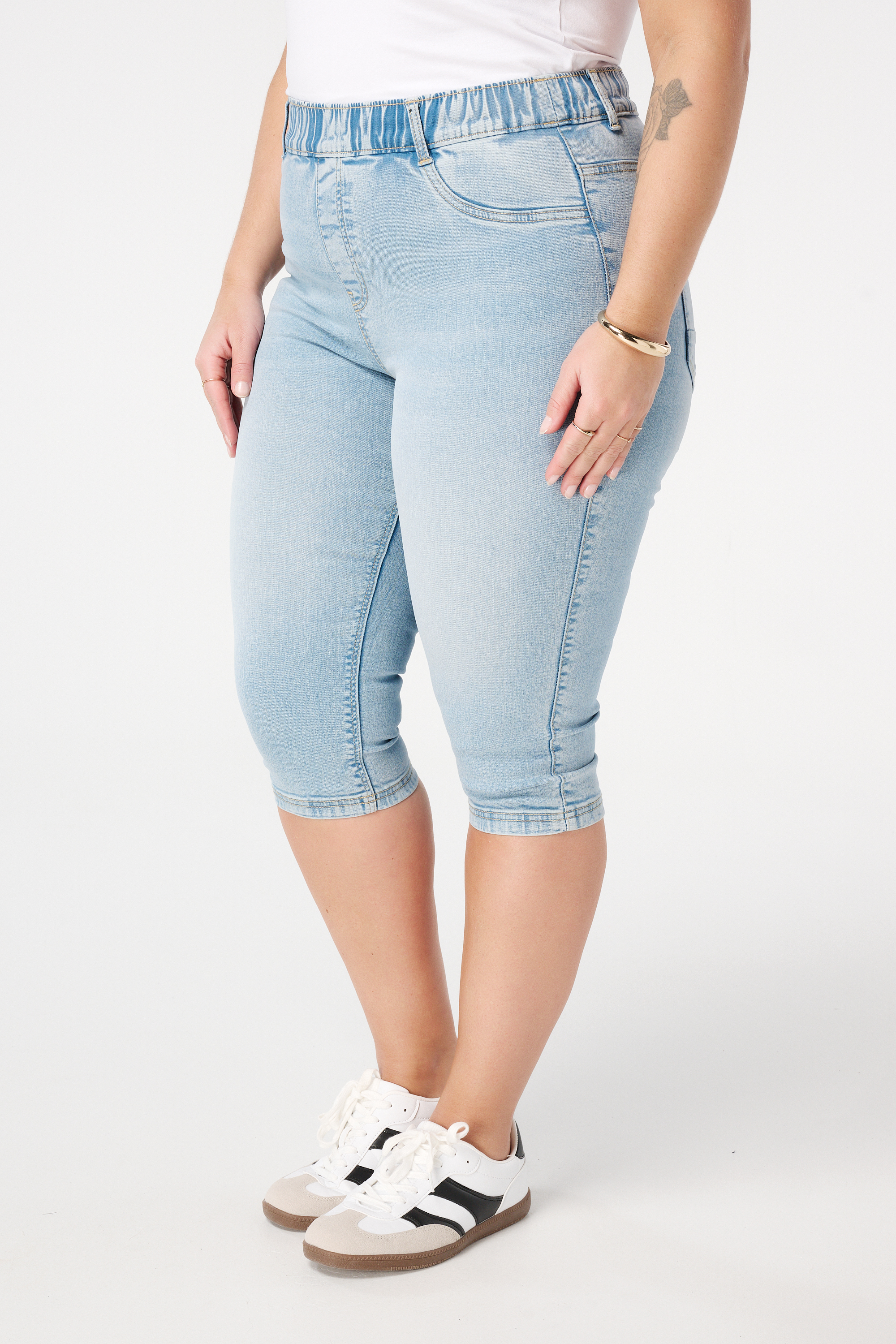 Capri tregging Bleached Denim