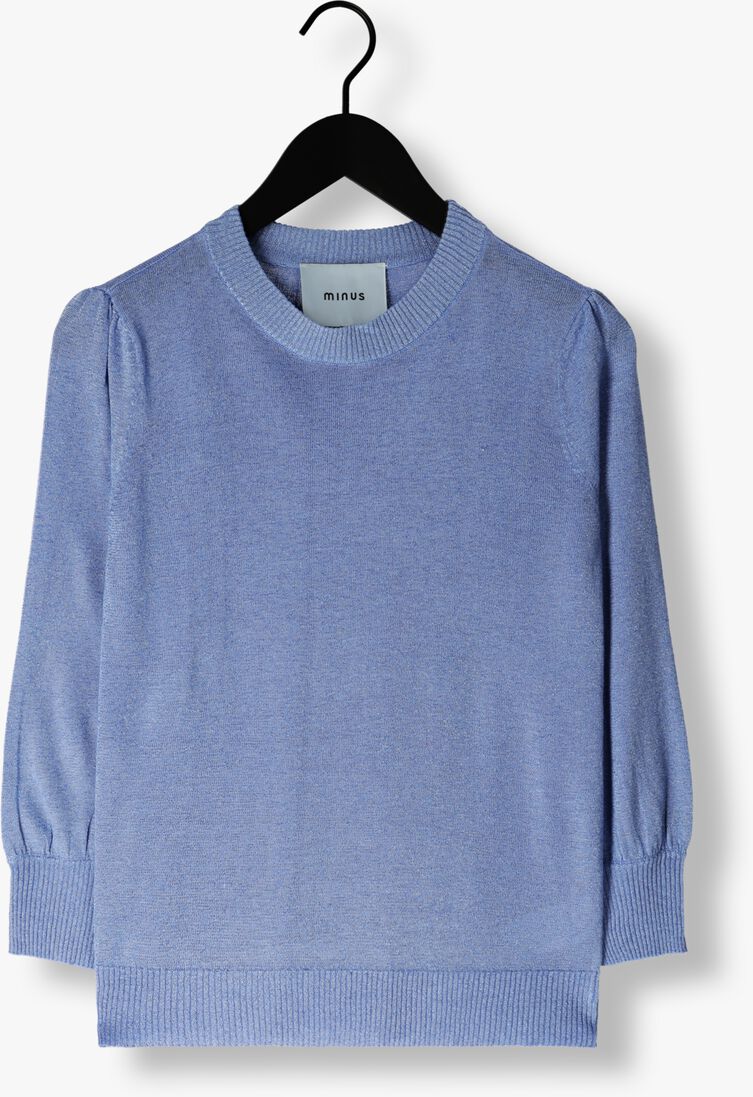MINUS blauwe minus trui mersin metallic knit t-shirt