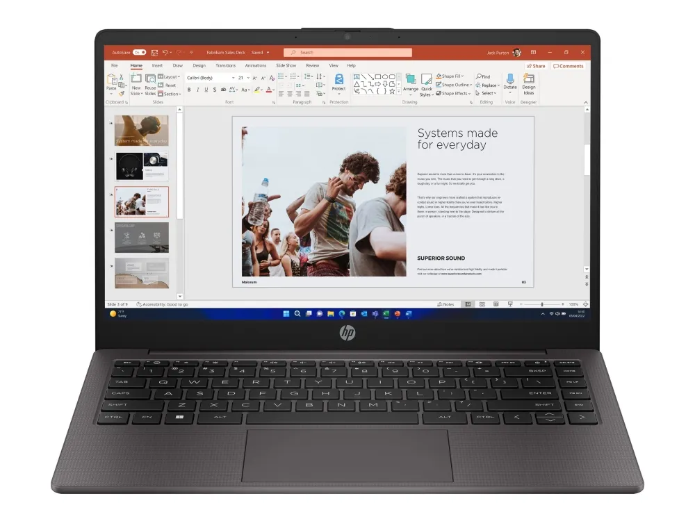 HP 240 G10 Notebook - Intel N-series - N100 / op til 3.4 GHz - Win 11 Home - UHD Graphics - 8 GB RAM - 256 GB SSD NVMe - 14