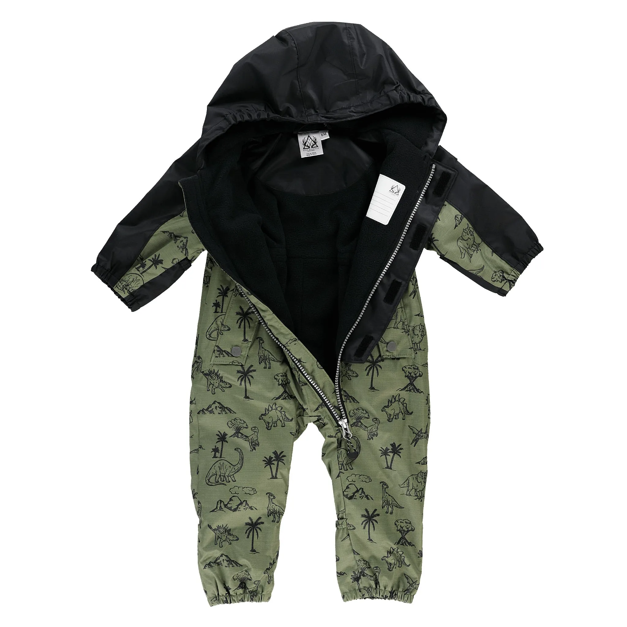 Deer Mountain Ensemble Extérieur Une Pièce Dinos 6-24mois