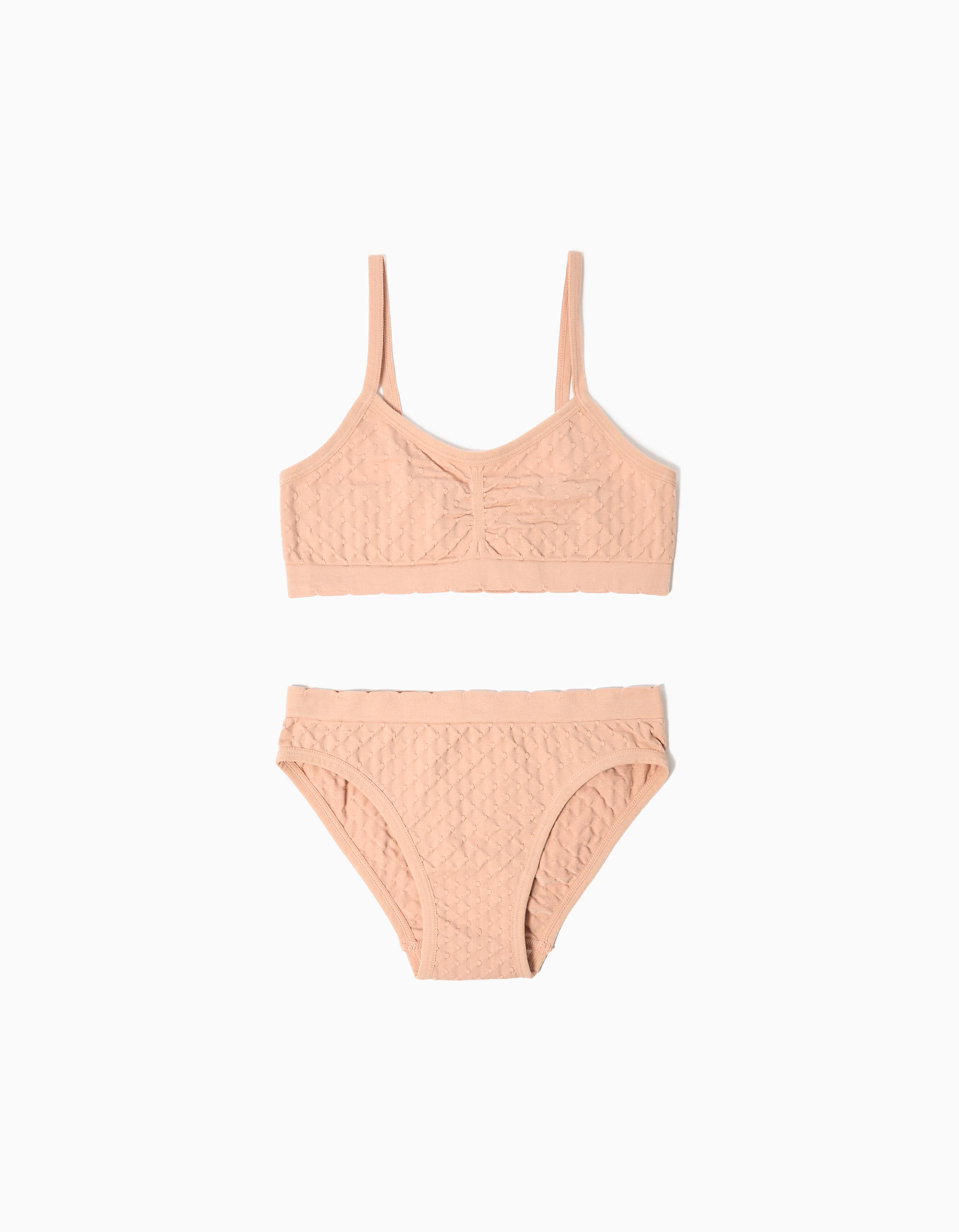 Pack Cuecas e Top, Menina, Rosa Claro
