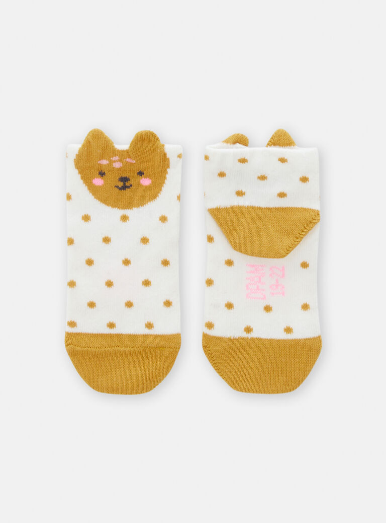 Chaussettes à petit pois pour bébé fille