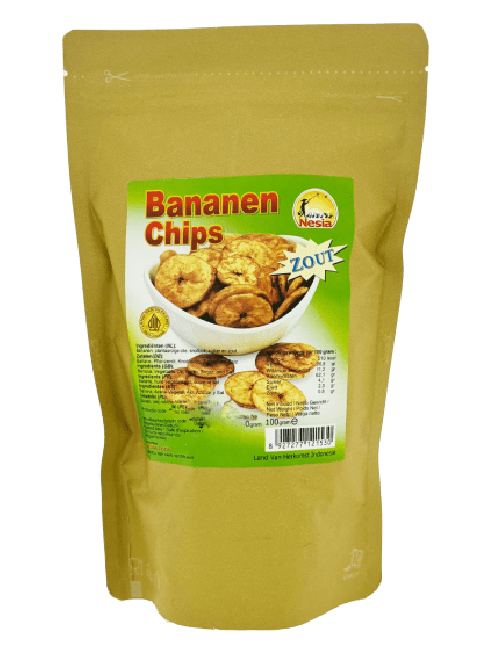 Nesia Bananen Chips Zout 100g