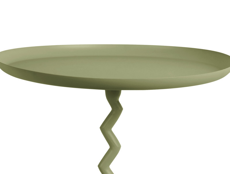 Side Table Zig Zag Medium LM2255RD Red ochre