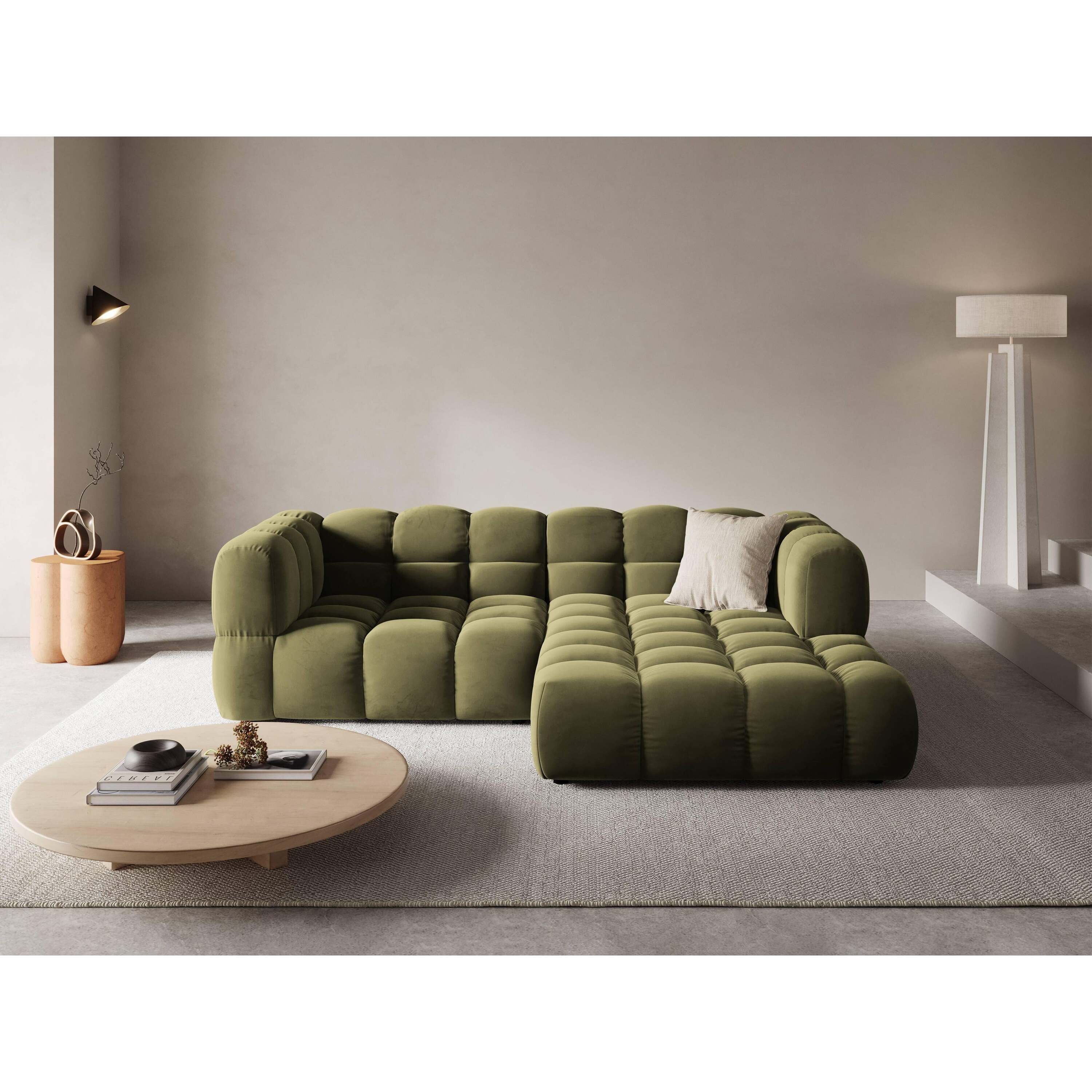 Cosmopolitan Design Sky 3-zits Hoekbank Rechts - Lichtgroen