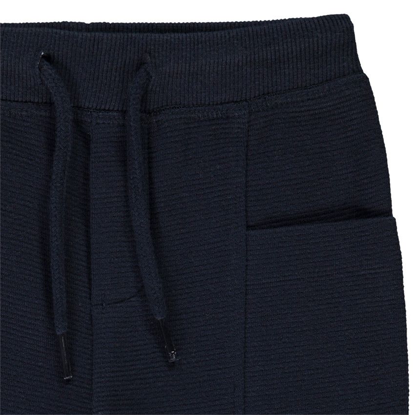 Jogging en molleton fantaisie uni pour bébé garçon - Bleu marine