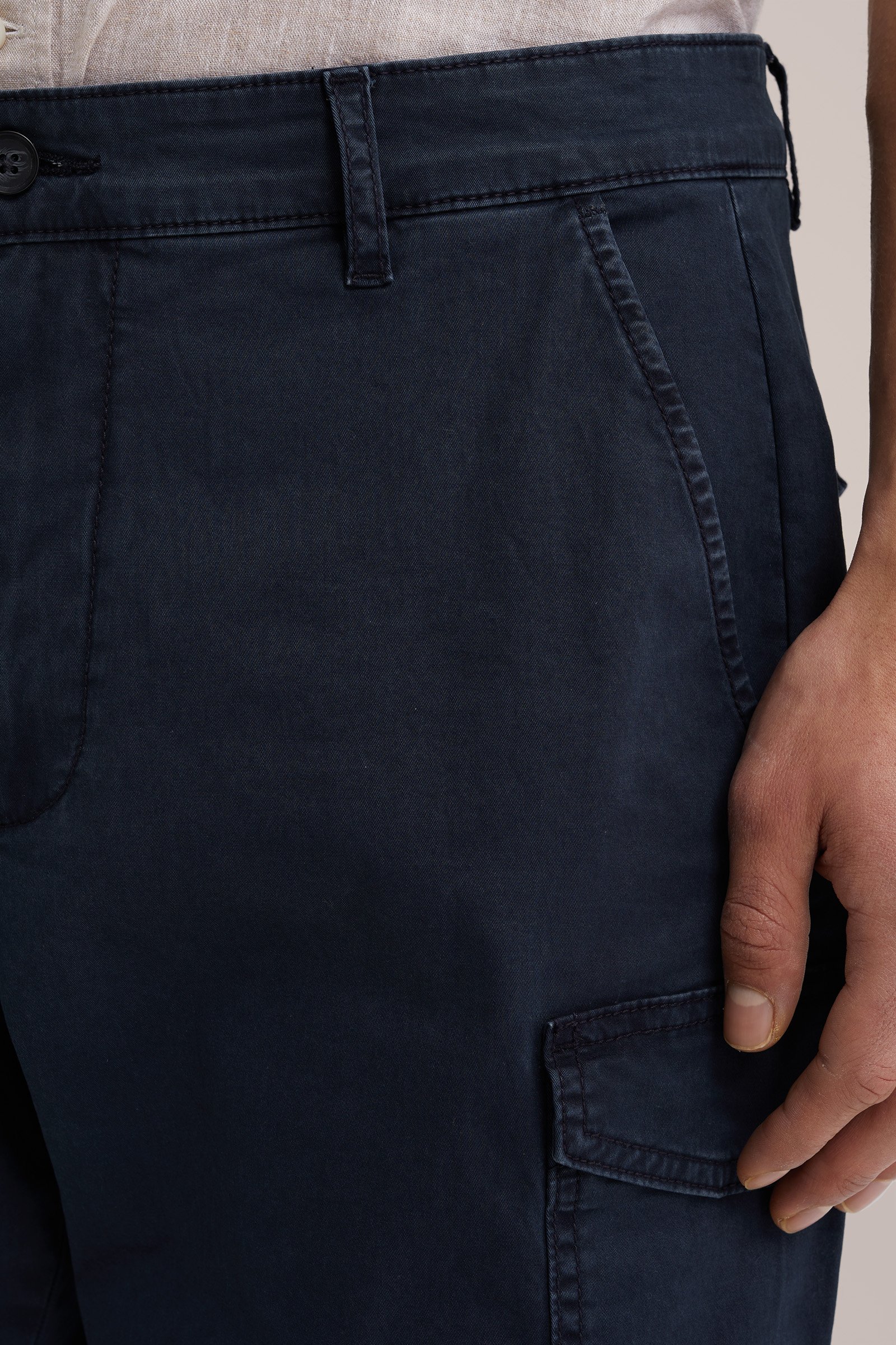 relaxed fit cargoshort WE Fashion Donkerblauw