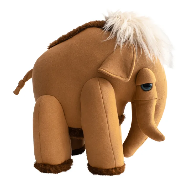 Bigstuffed Peluche géante Mammouth Earth 42 cm | Marron