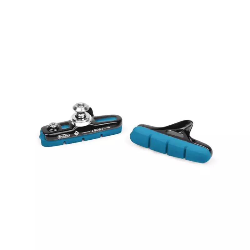 ELVEDES Paire de patins plus porte patins Alu 55mm Pour jante Carbon Shimano