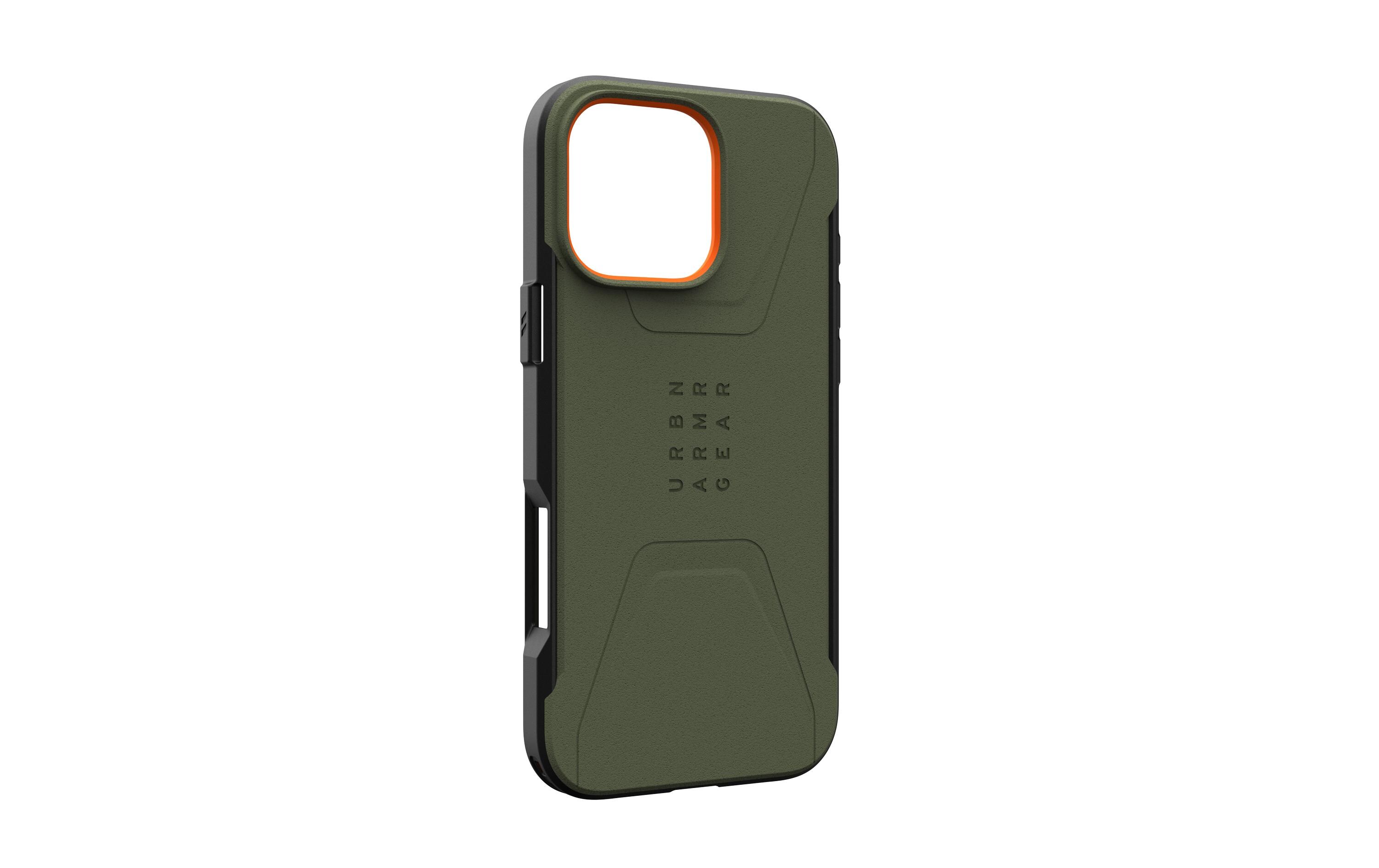 Back Cover Civilian Case iPhone 16 Pro Max Olive DrabSchutzhülle für das Apple iPhone 16 Pro Max