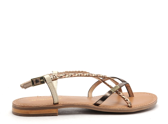 Les tropeziennes nu pieds plats femme monatres f beige