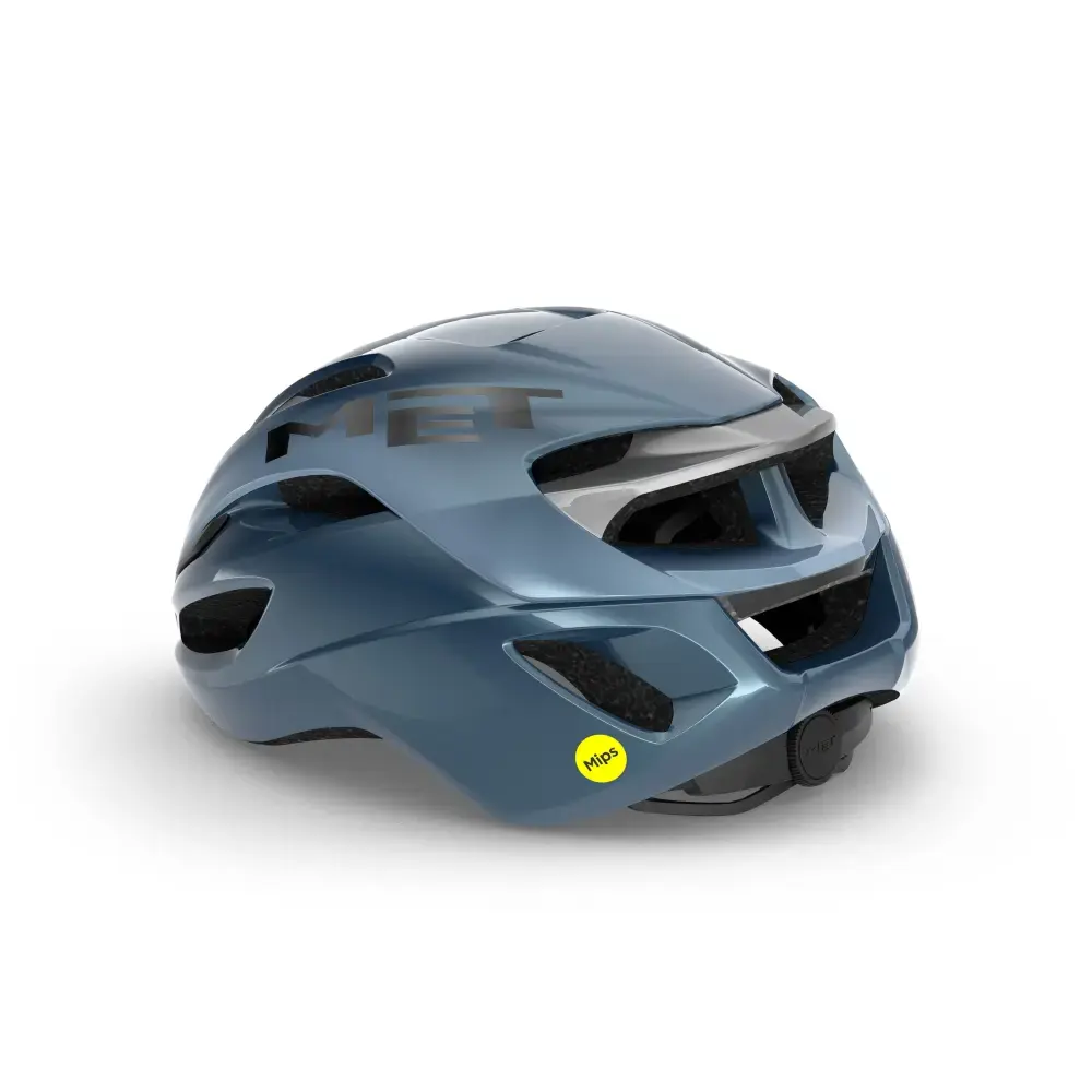 MET Rivale MIPS Race Fietshelm Donkerblauw/Zilver