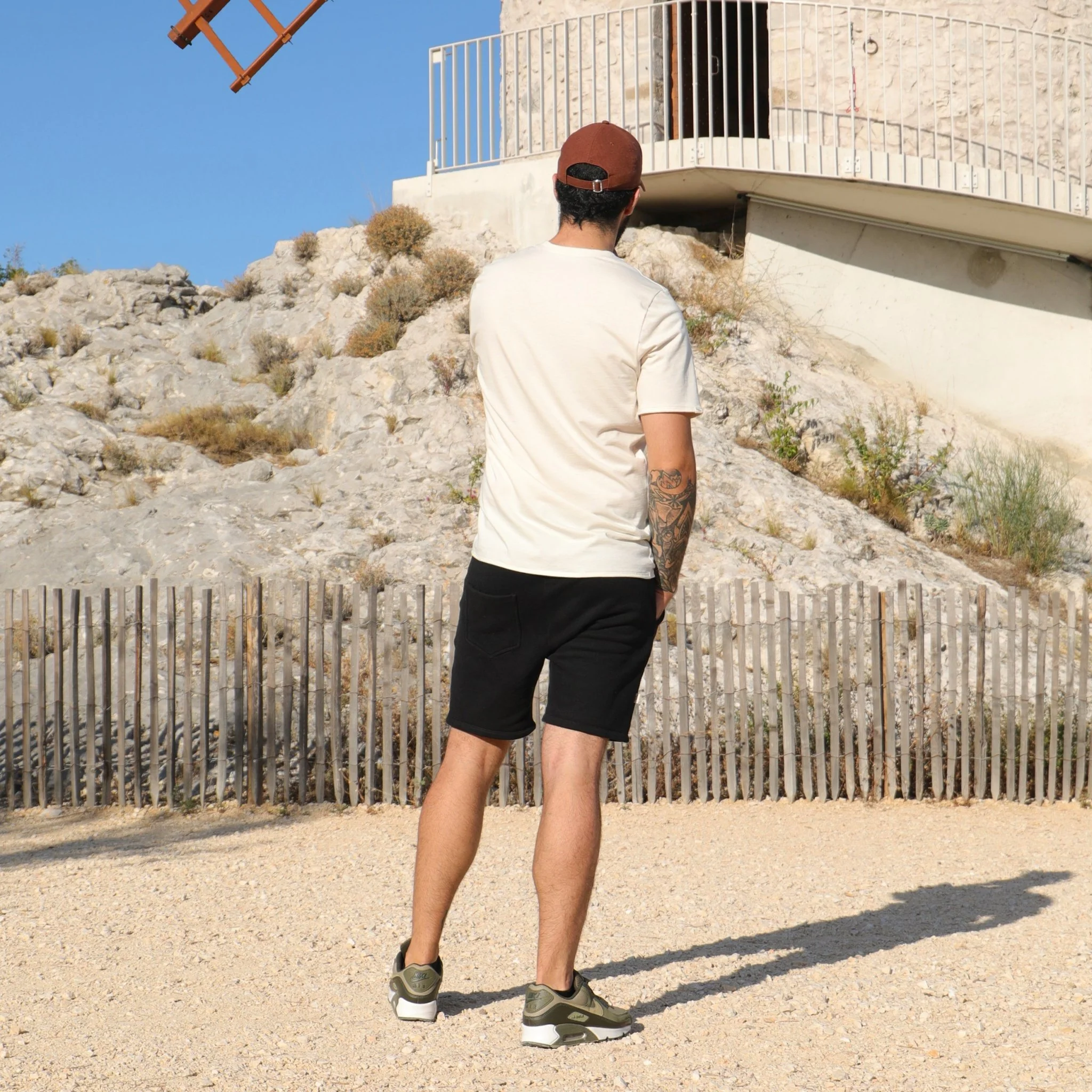 Short en coton pour homme - Version 1 - S / Camel
