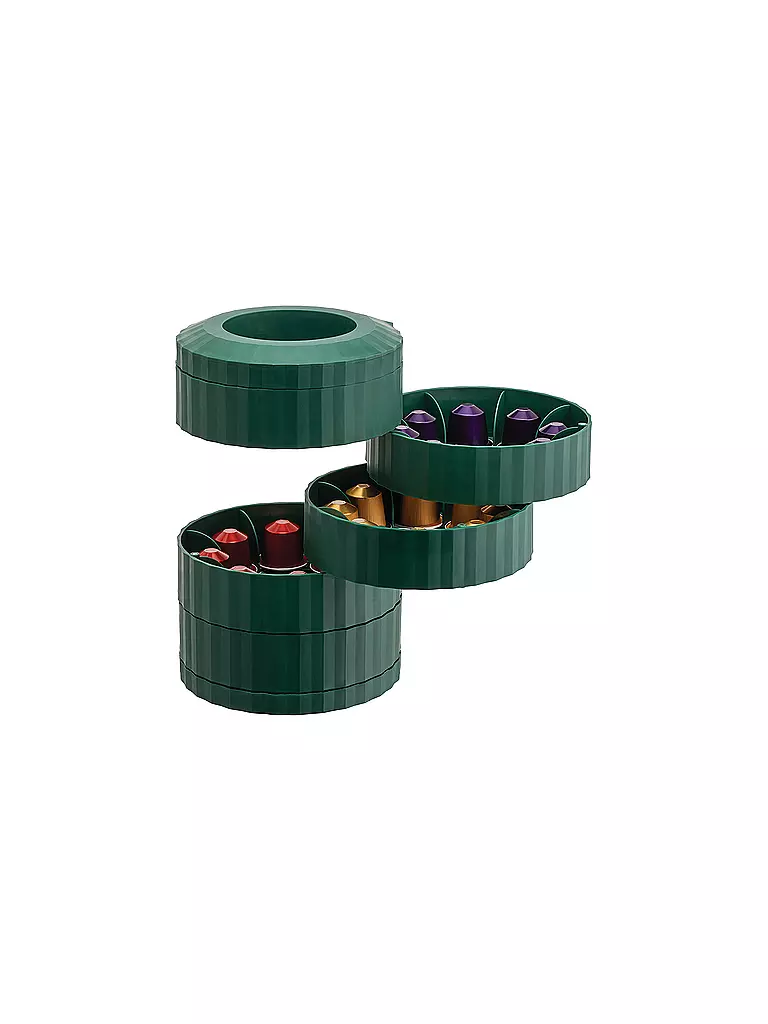 ALESSI Kaffeekapselhalter PLISSE Gruen dunkelgrün