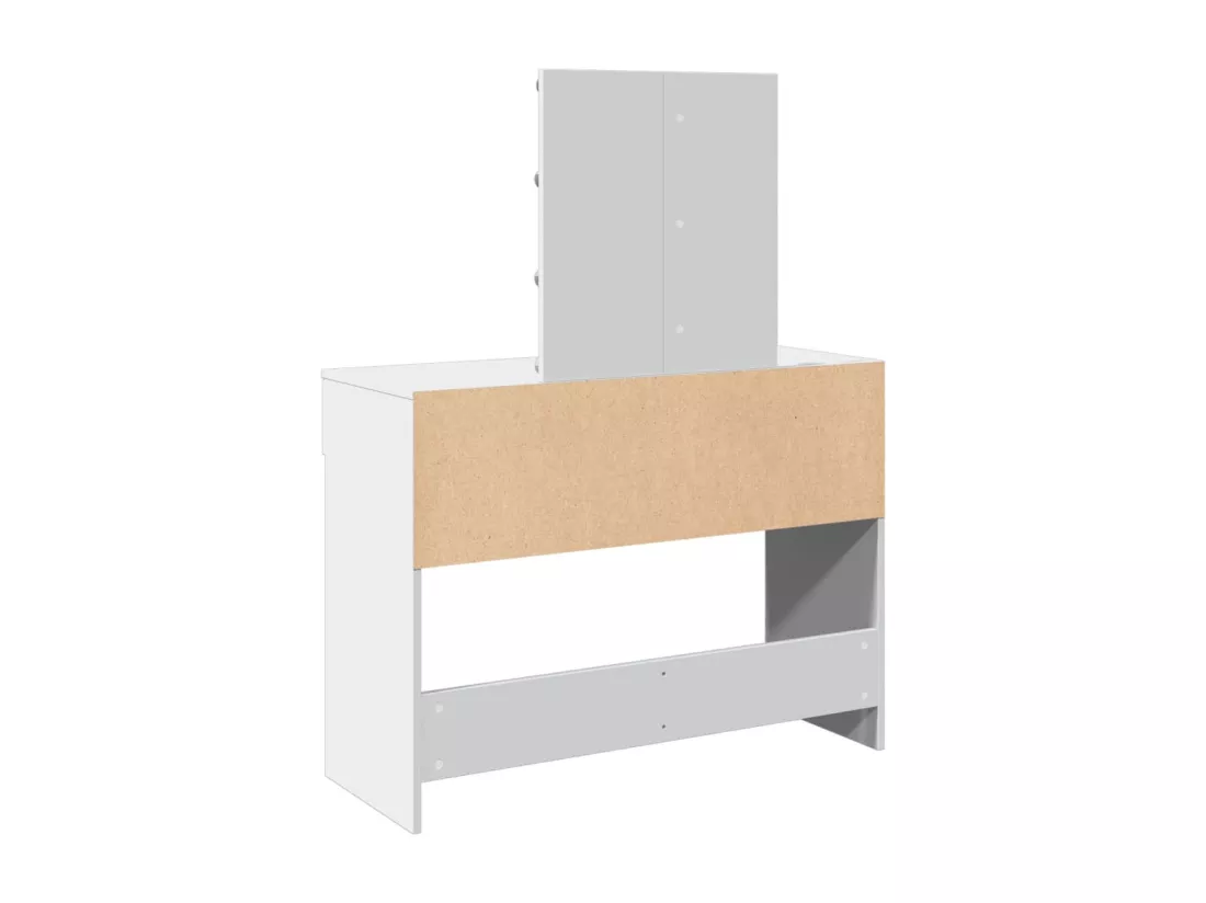 Coiffeuse avec LED blanc 100x40x130 cm