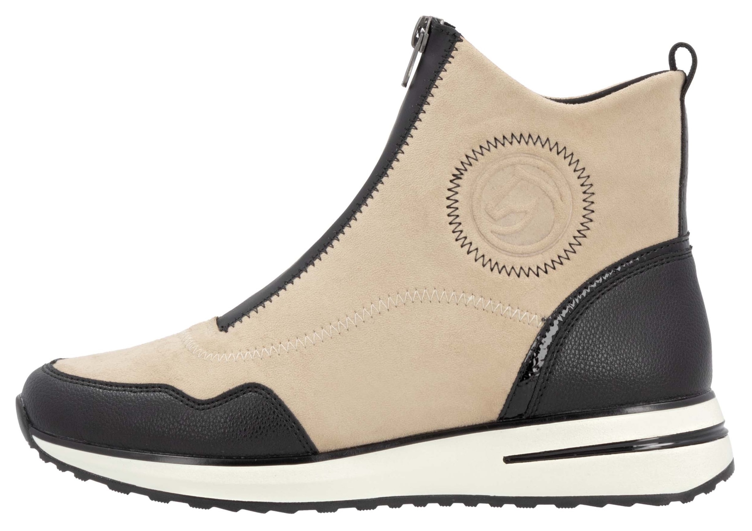Remonte Slip-On Sneaker  , Keilabsatz, Boots, Stiefelette mit praktischer Anziehlasche