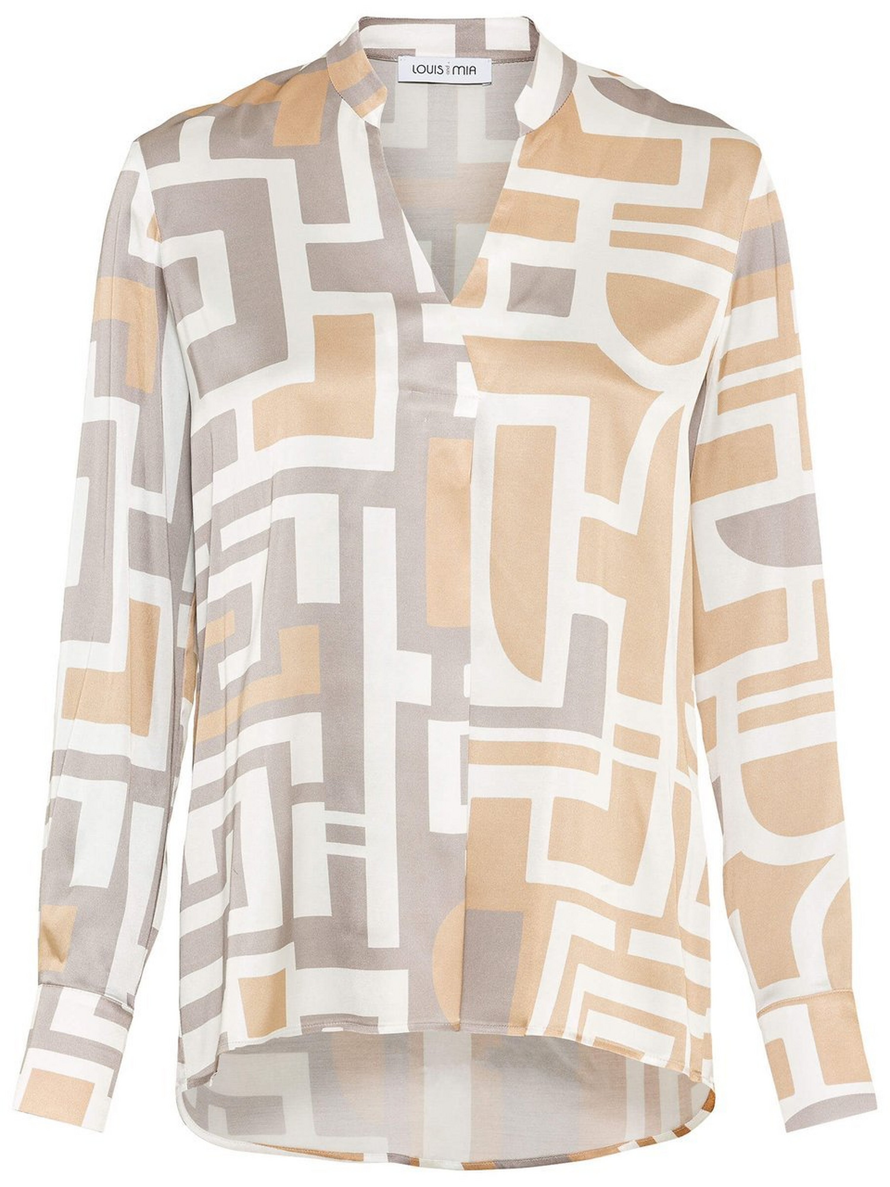 Bluse mit V-Ausschnitt