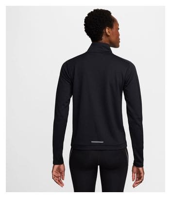 Haut 1/4 zip Nike Swoosh Noir Femme