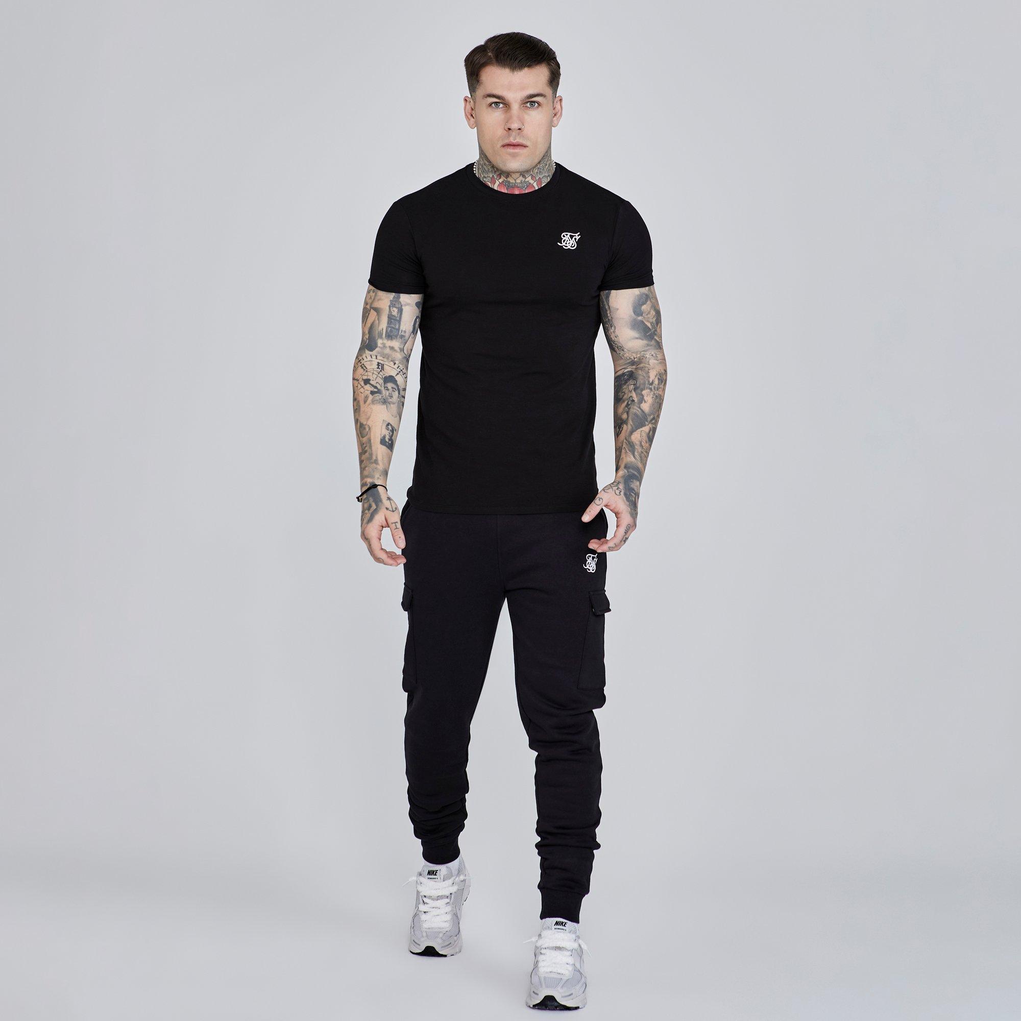 SikSilk Essential Cargo Trousers Mens