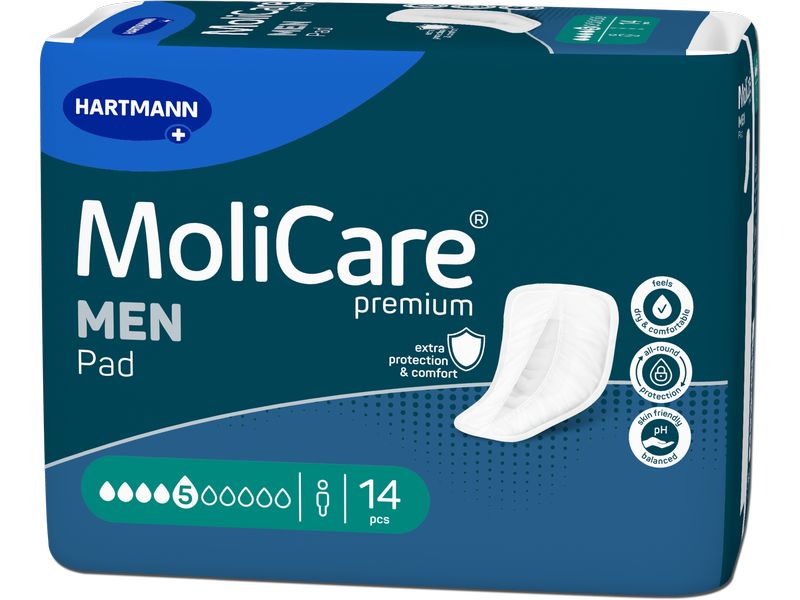 MoliCare Inkontinenz Einlagen Men Pad 5 14 Stück Inkontinenz Einlage bei leichter Blasenschwäche