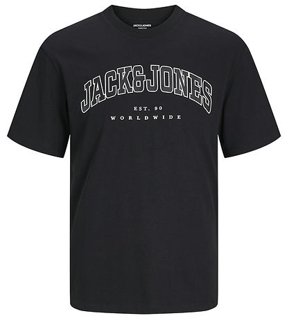 Jack & Jones T-shirt - JjeCaleb - Blåck