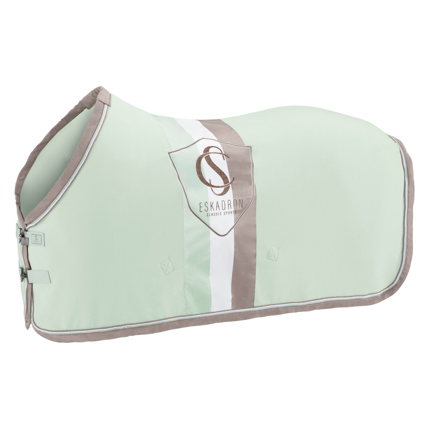 ESKADRON Classic Sports Abschwitzdecke Fleece Stripe Classic - powder green
