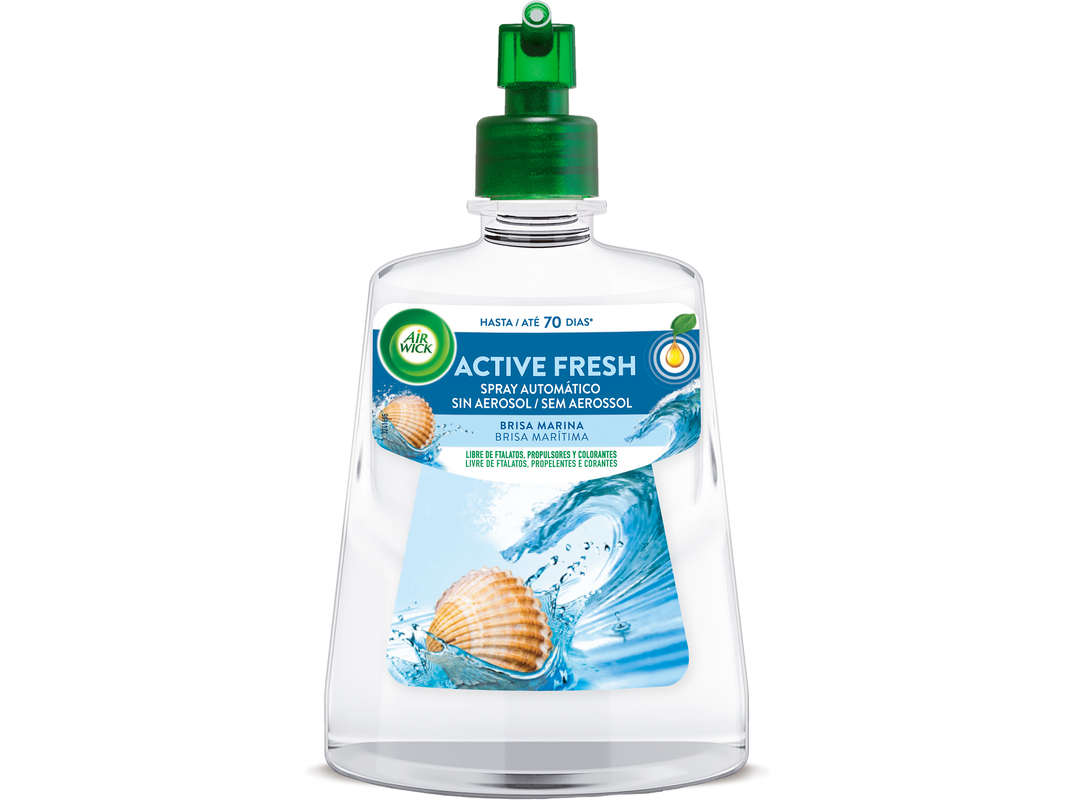 AMBIENTADOR RECARGA AIR WICK ACTIVE FRESH BRISA 224ML
