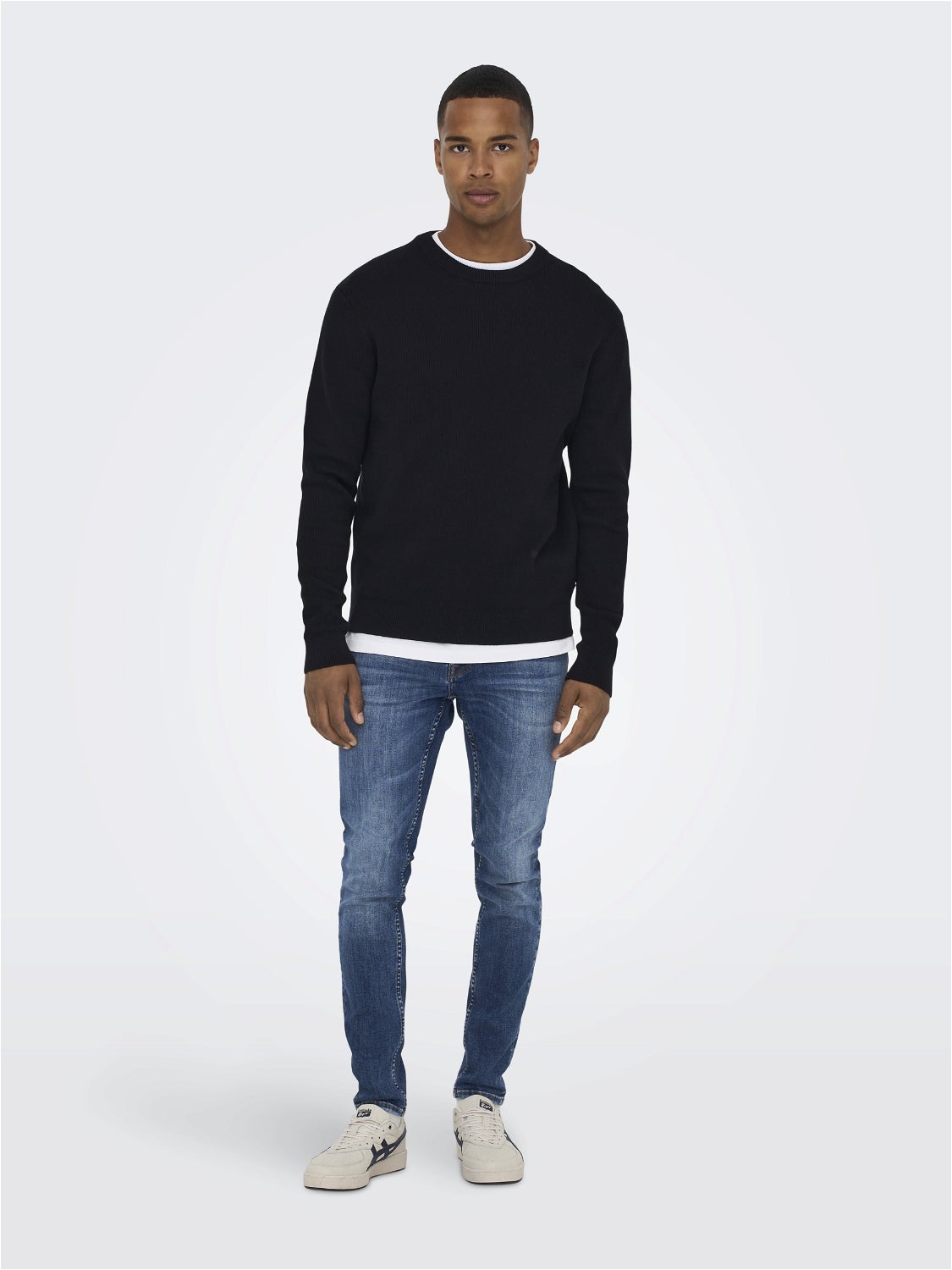 ONSWARP Mittlere Taille Skinny Fit Jeans Blue Denim