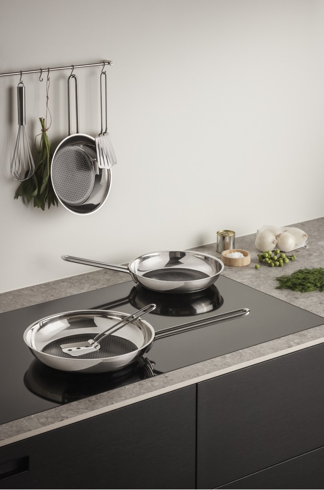 Eva Trio - Mosaic keramisk Stegepande i rustfrit stål, 20 cm