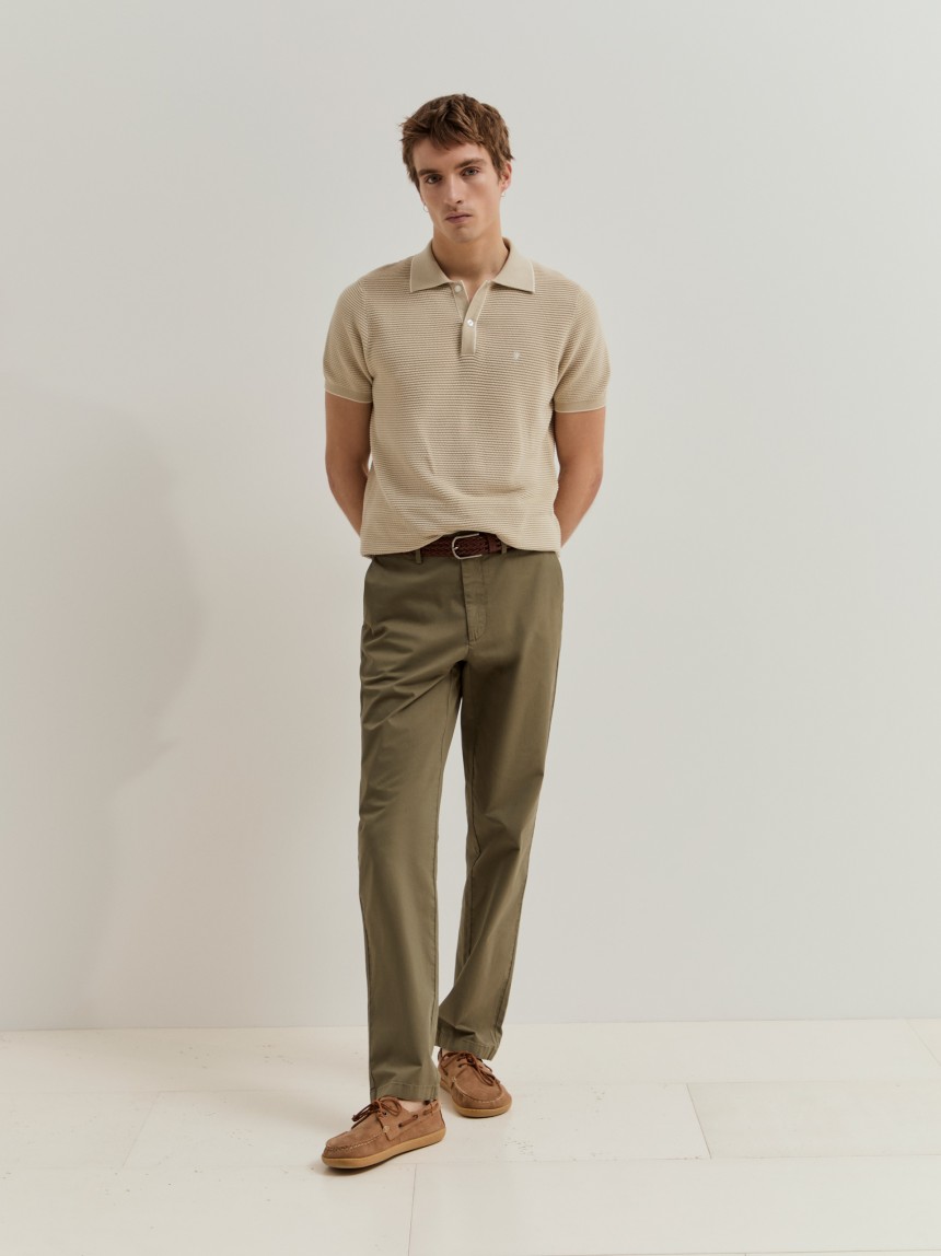 Calças chino regular fit