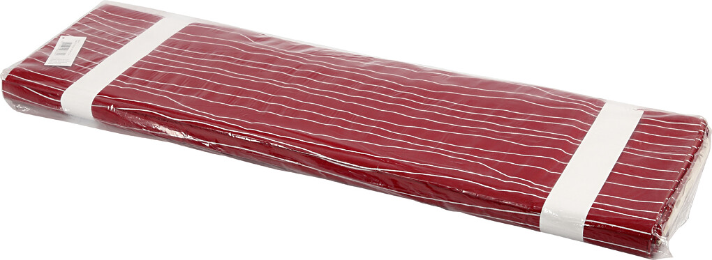 Stof - B 145 CM - 140 G - Rød/Hvid - 10 M