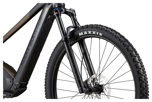 VTT Électrique Semi-Rigide Rocky Mountain Fusion Powerplay 10 Shimano Deore 10V 480Wh 29'' Marron Gris