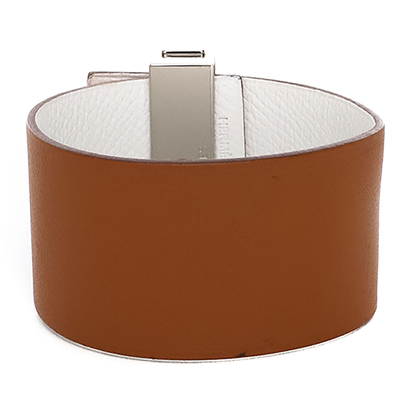 Hermès Manchette Illusion en Cuir camel - Très bon état