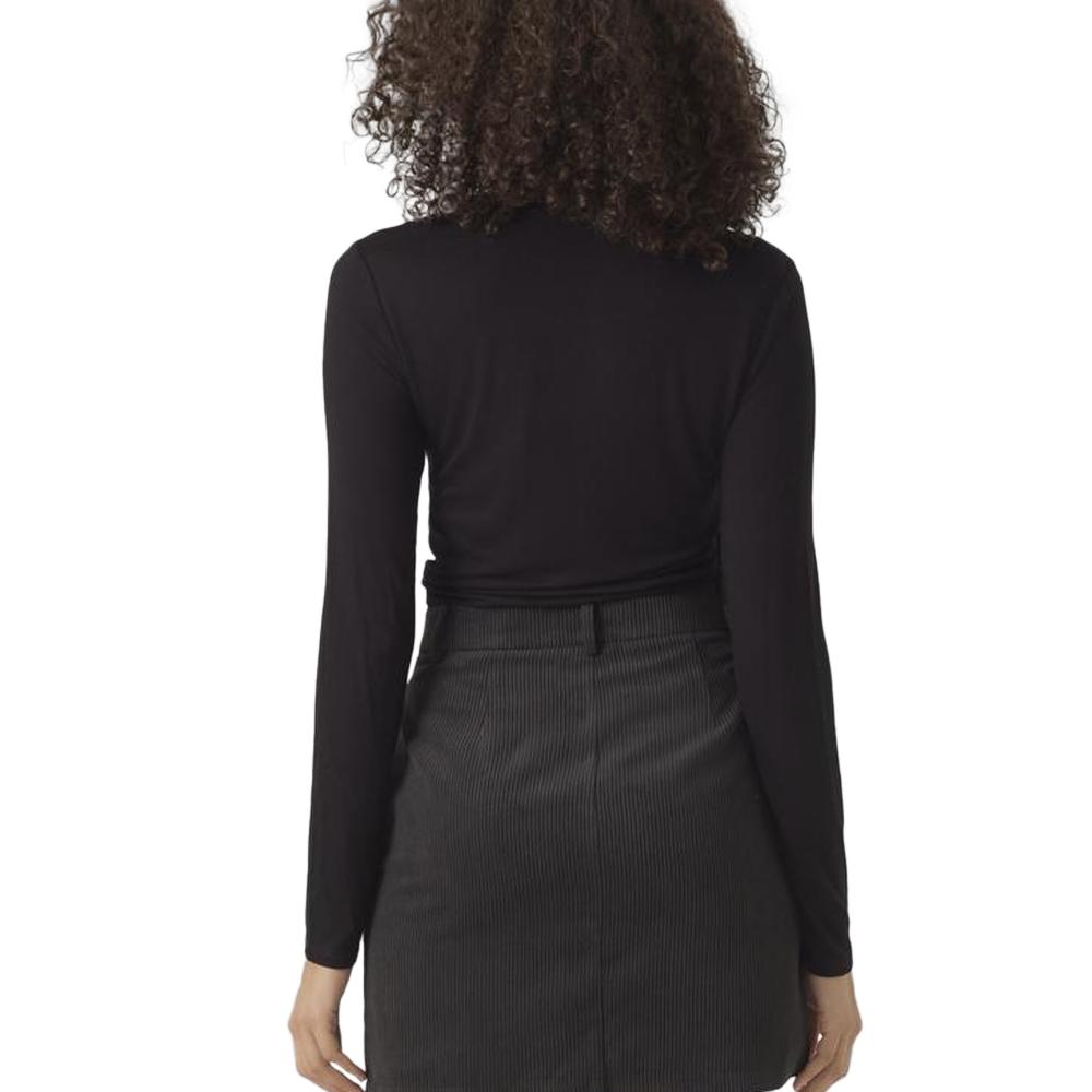 Vero Moda T-Shirt Col Roulé Noir Femme Vero Moda Alberte