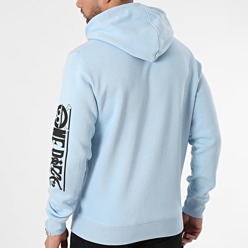 Sweat Capuche Mugiwara Colors Bleu Clair Noir