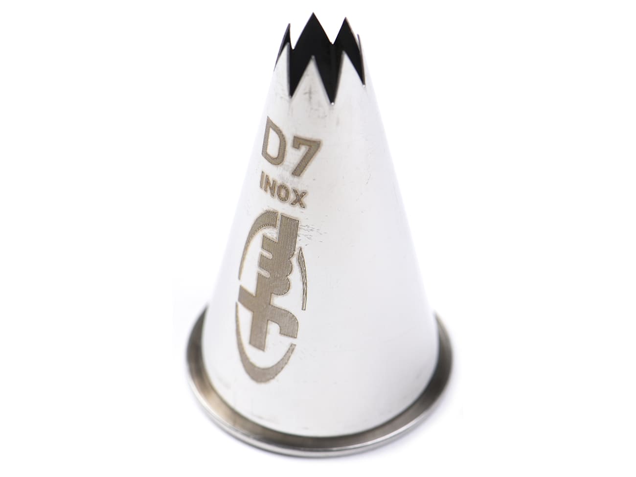 Douille pâtisserie - cannelée inox - D7 - Ø 1,1 cm - Mallard Ferrière