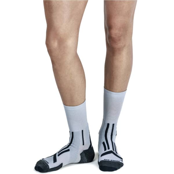Chaussette running X-SOCKS TRAILRUN PERFORM CREW PEARL GREY/CHARCOAL