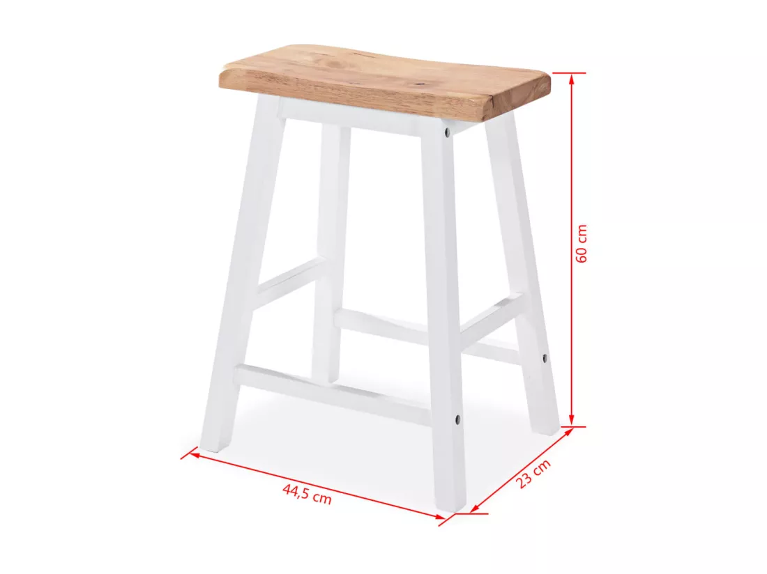 Ensemble de bar 3 pcs MDF Blanc