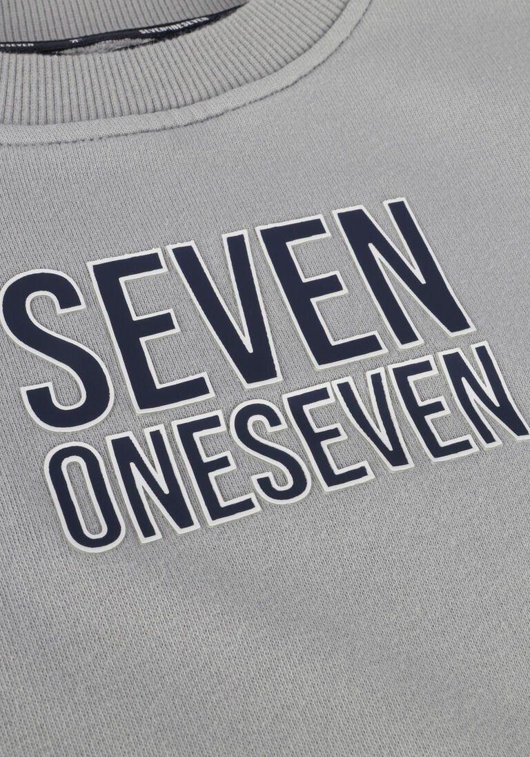 SEVENONESEVEN grijze sevenoneseven sweater round neck sweater