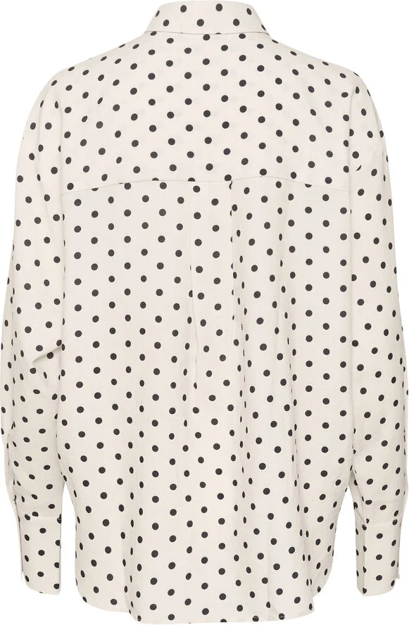 Kaffe KAoscarna Shirt Chalk/black dot