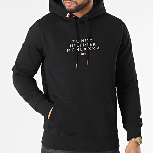 Sweat Capuche Centre Graphic 4538 Noir