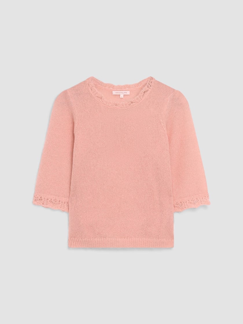 Lucie topp Peach Whip