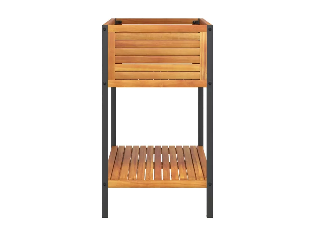Jardinière bac lit surélevé marron 80 x 45 x 80 cm 02_0038619