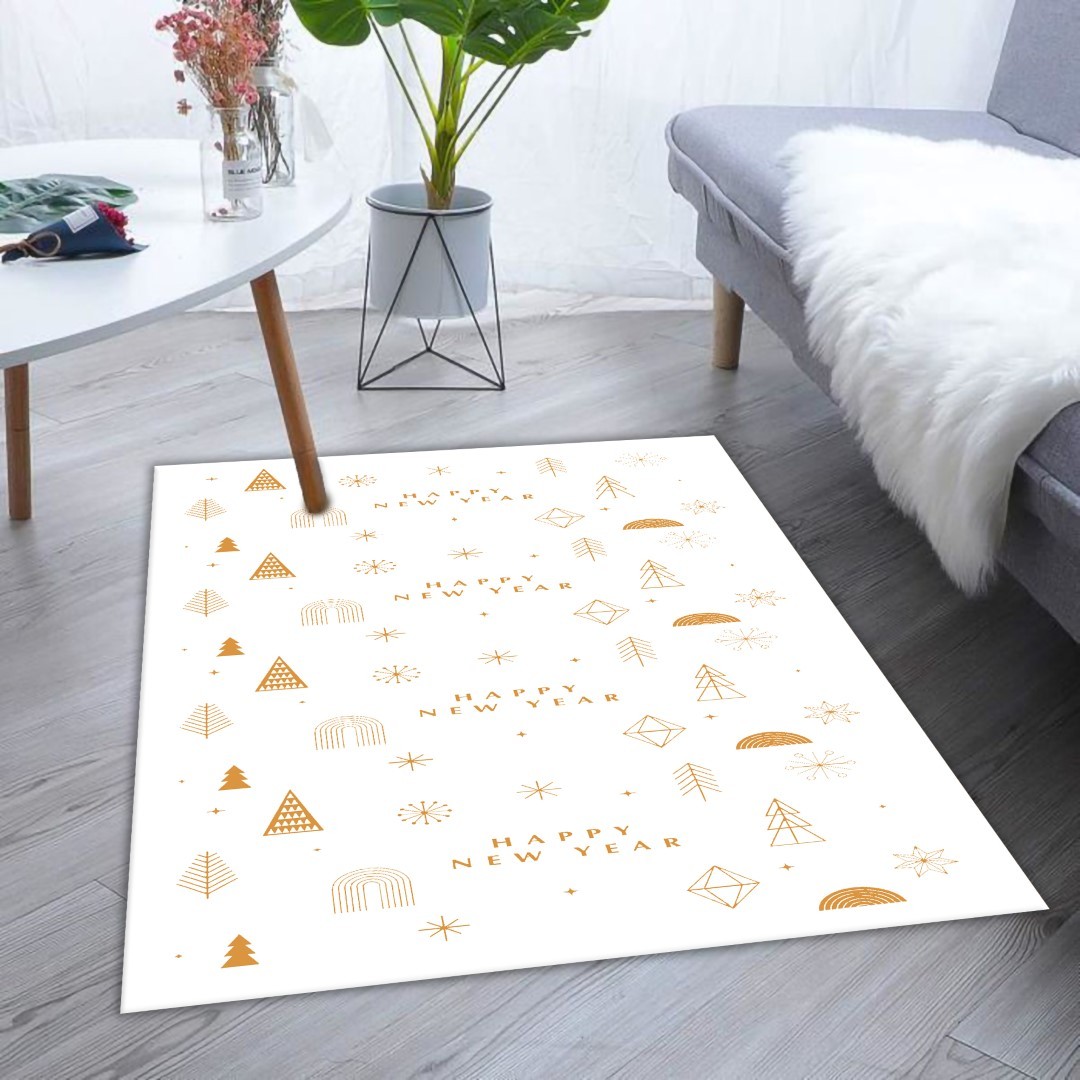 Mani Textile TPS_NEWYEAR_GOLD - Tapis d'intérieur Noel