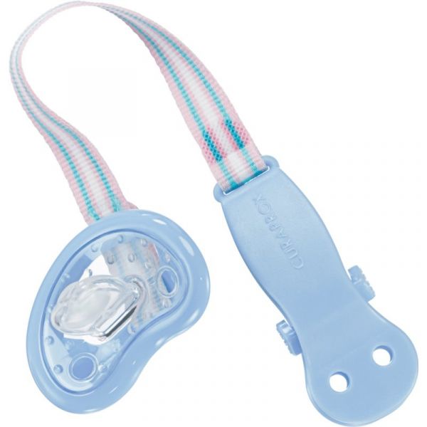 Curaprox Baby Dummy Holder Clipe para Chupeta Blue
