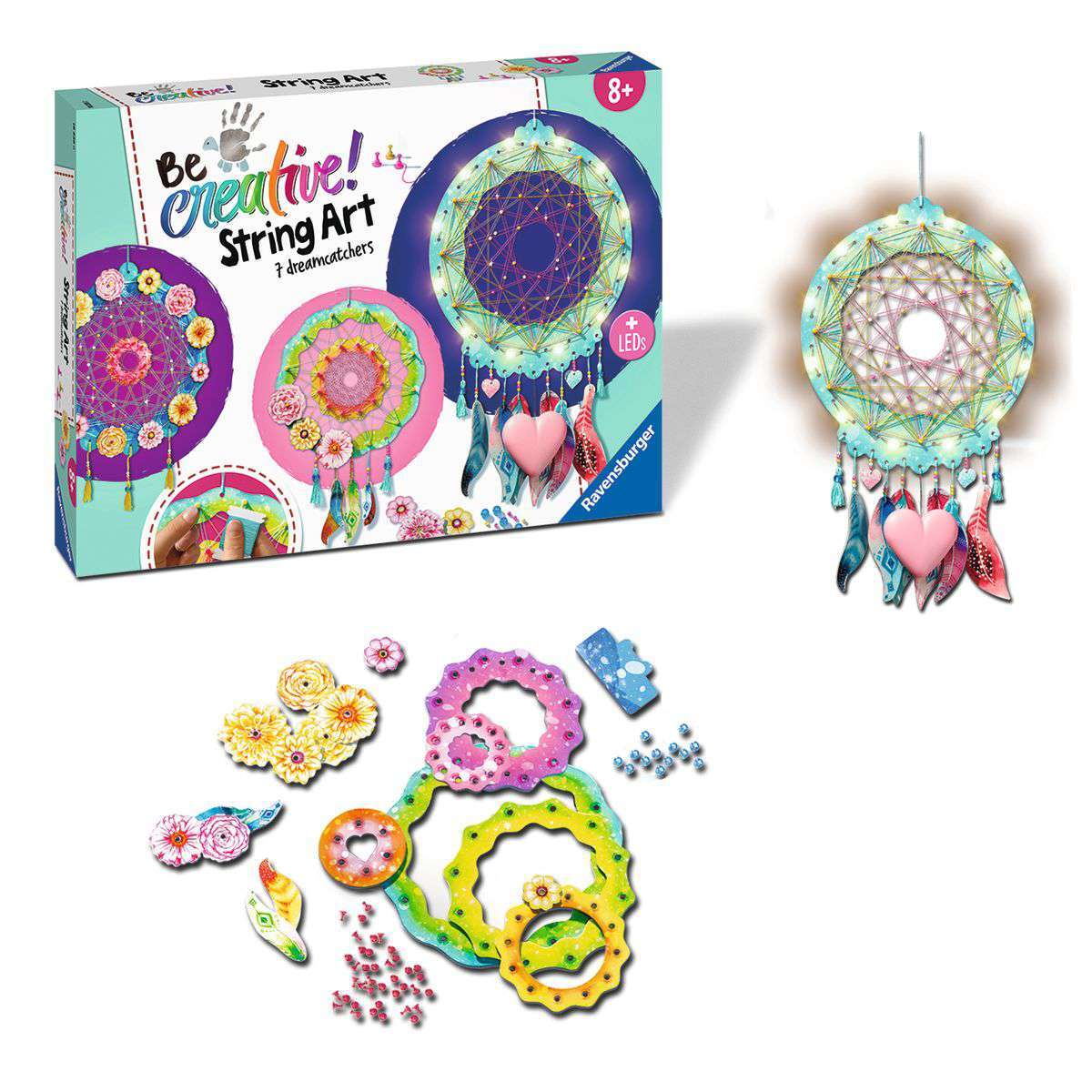 Ravensburger Spiel Bastelset DIY String Art Traumfänger