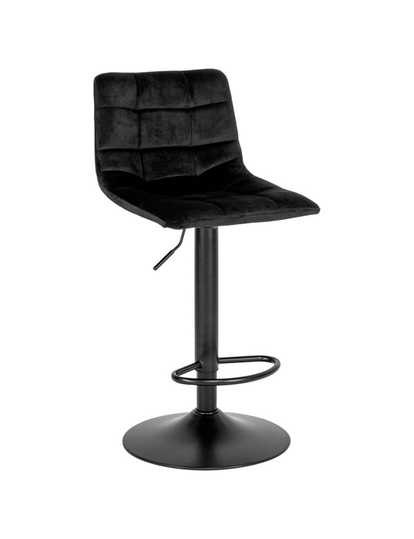 Black Velvet Bar Chair
