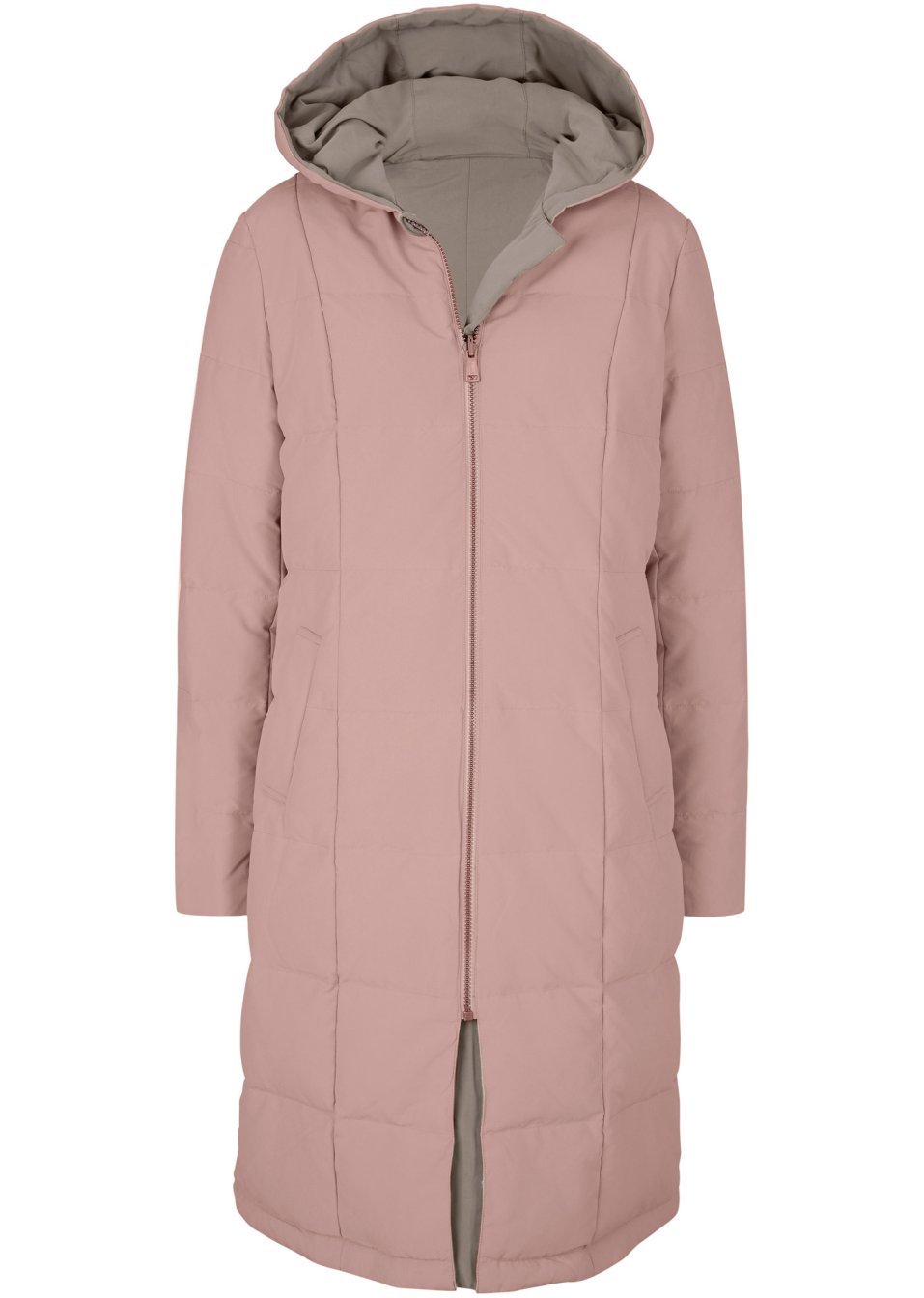 Veste matelassée réversible coupe longue