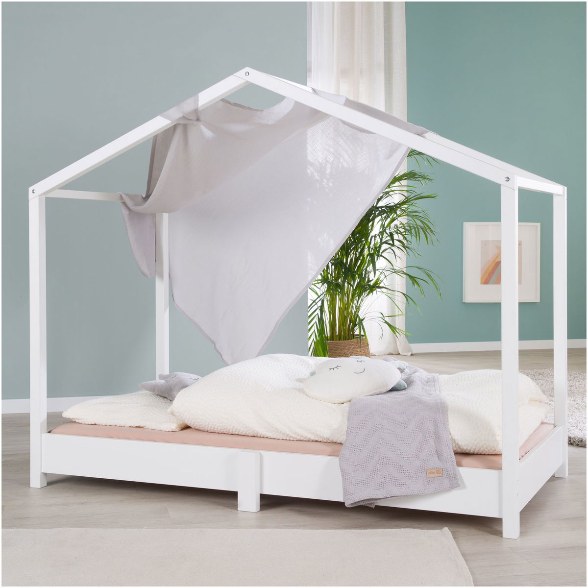 robaroba   Hausbett weiss 70x140cm