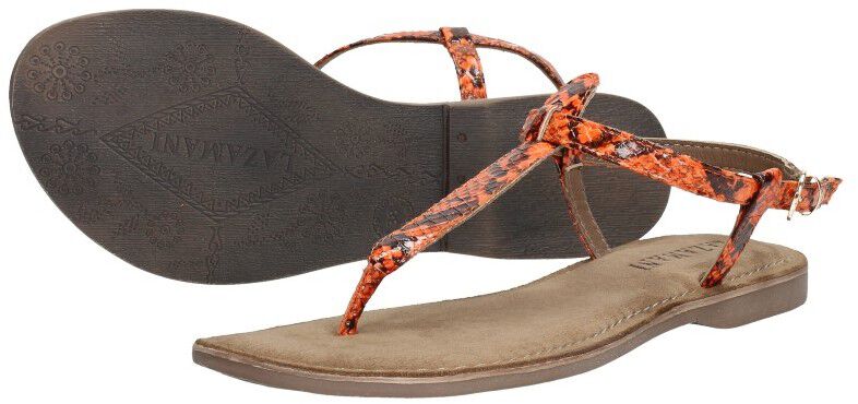 Lazamani Dames sandalen oranje